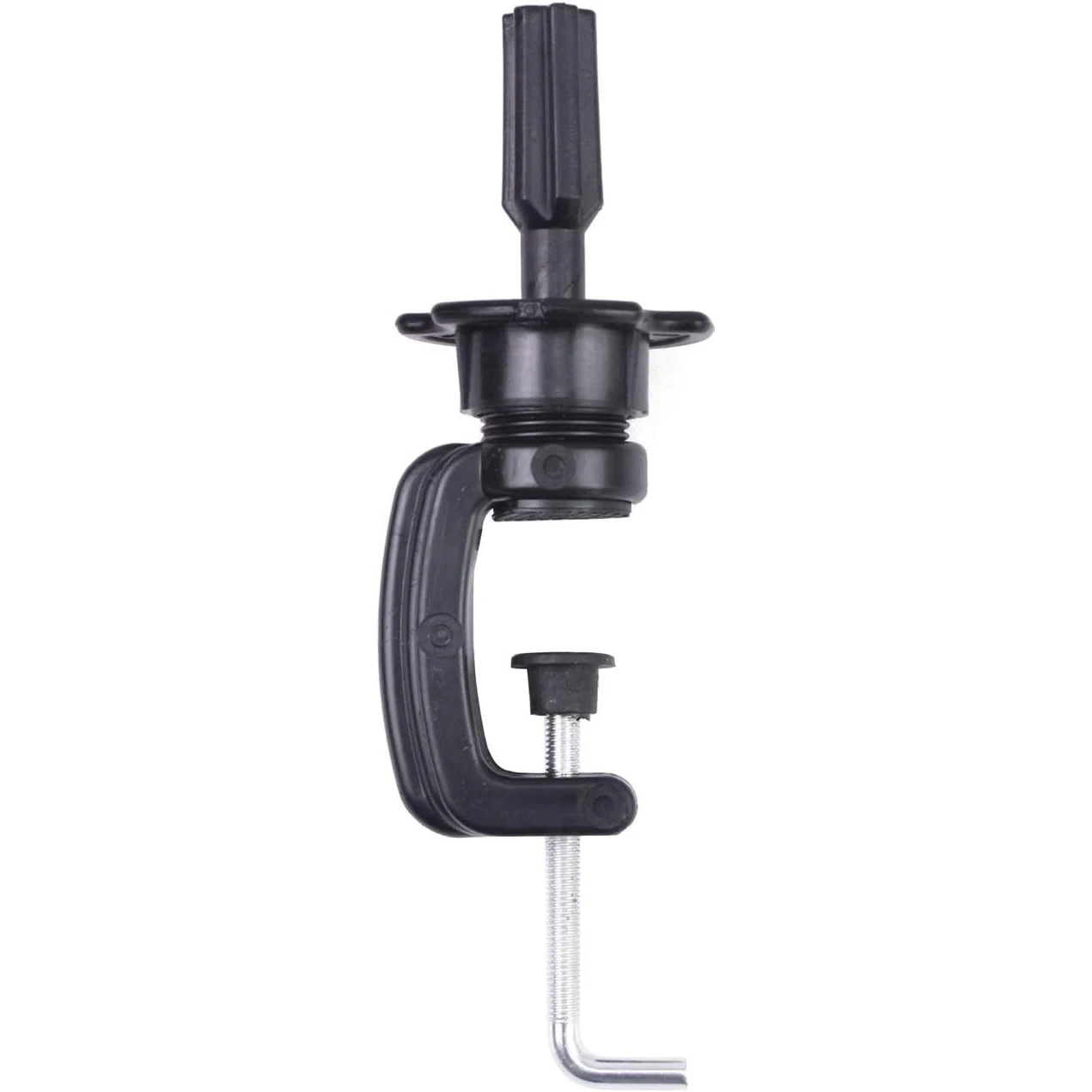 قطعة واحدة، حامل رأس سطح المكتب، حامل رأس عارضة أزياء للشعر المستعار، رأس مانيكين، حامل تثبيت قياسي، حامل مشبك باللون الأسود #4