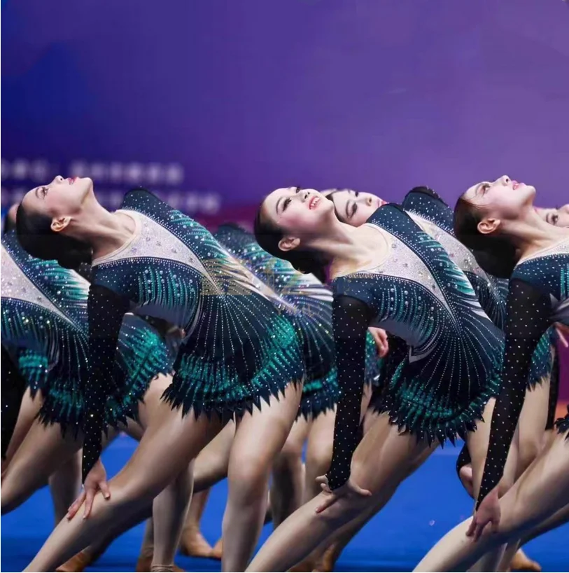 ملابس الجمباز، مسابقة الامتحانات الفنية للسيدات للأطفال، مسابقة التشجيع، ملابس الأداء، ملابس التمارين الرياضية #1