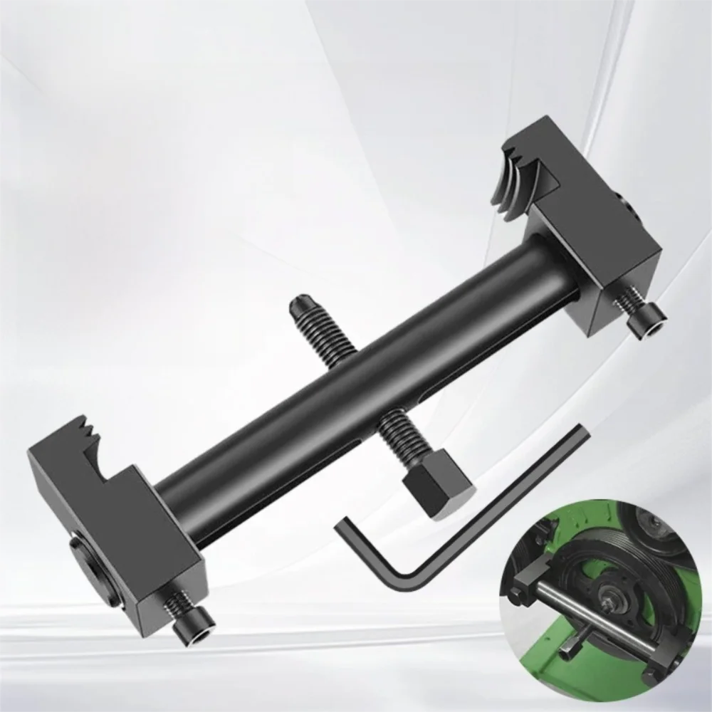 Metal Ribbed Drive Pulley Puller Black Adjustable 40mm-165mm Universal Puller Tool Durable Construction Disassembly