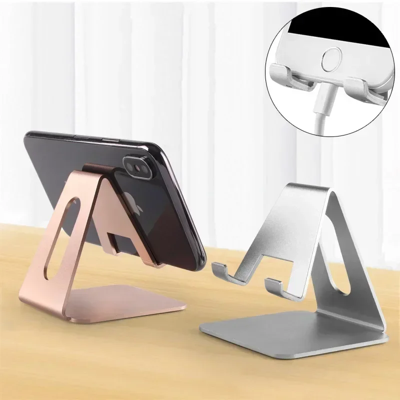 Desk Mobile Phone Holder Metal Cell Phone Holder for IPhone X XS MAX 8 7 6 12 Phone Stand Desk for Samsung S20 Xiaomi Huawei