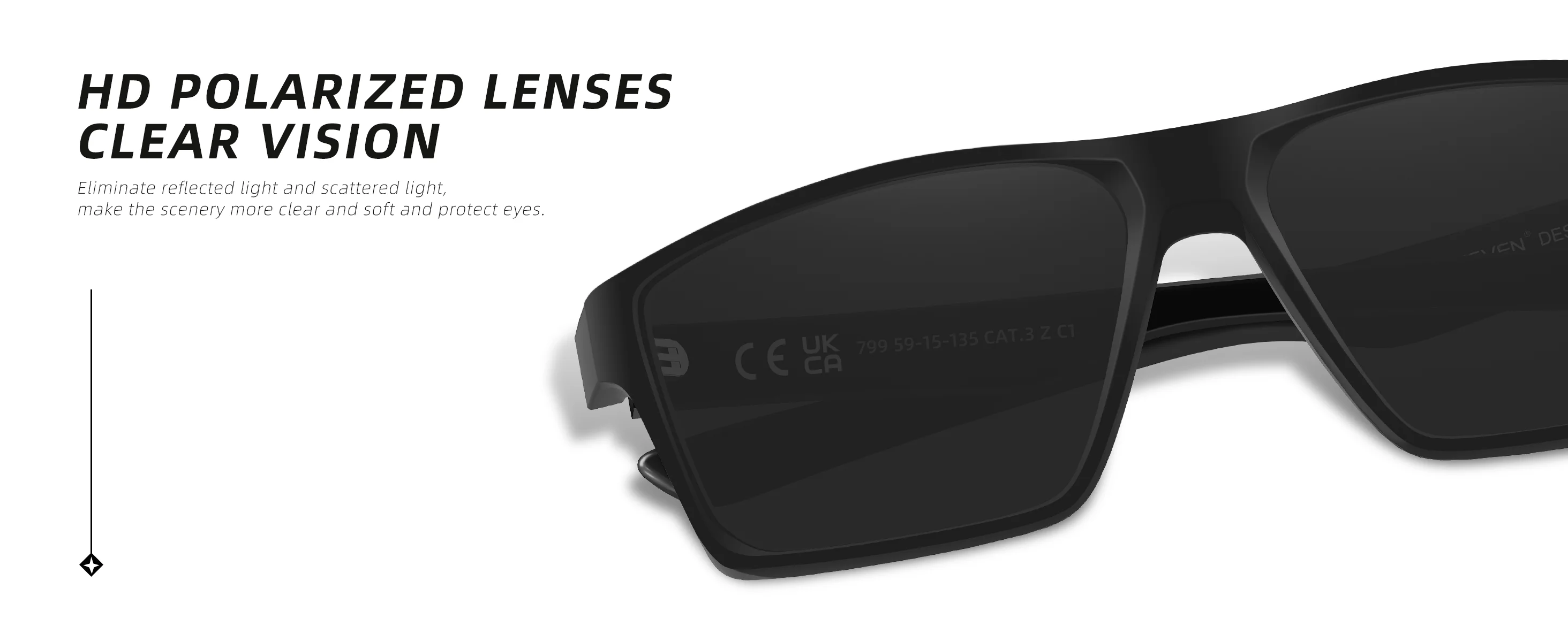 Echte KINGSEVEN Marke Polarisierte Spiegel Objektiv Sonnenbrille Für Männer Frauen UV400 Schutz Mode Gläser Outdoor Sport Brillen – Detail 2