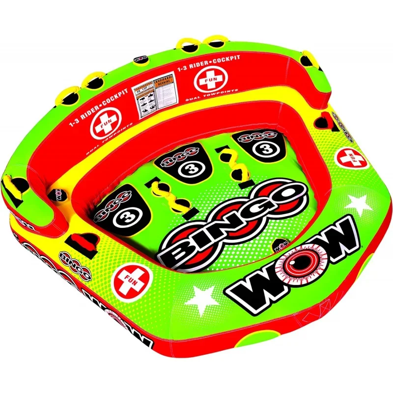 World of Watersports Bingo Cockpit Inflatable Towable Cockpit Tube for Boating