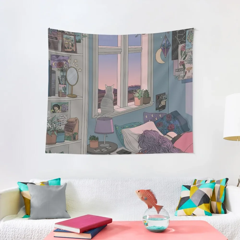 

Early Morning Tapestry Mushroom Aesthetic Room Decor Korean Room Aesthetic Tapestry