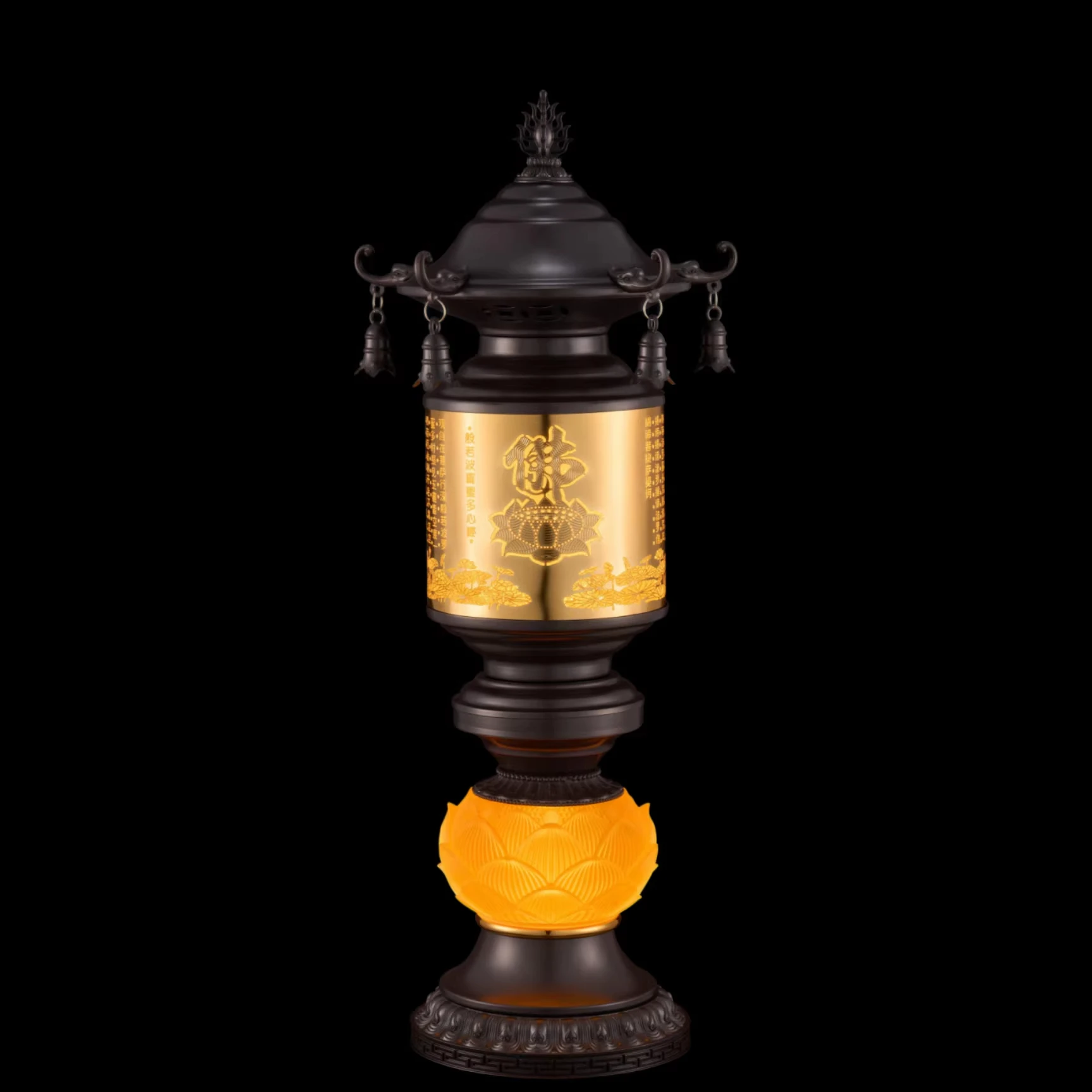 Cz lotus buddha offering buddha wealth god for home buddha ornaments shrine changming ornaments
