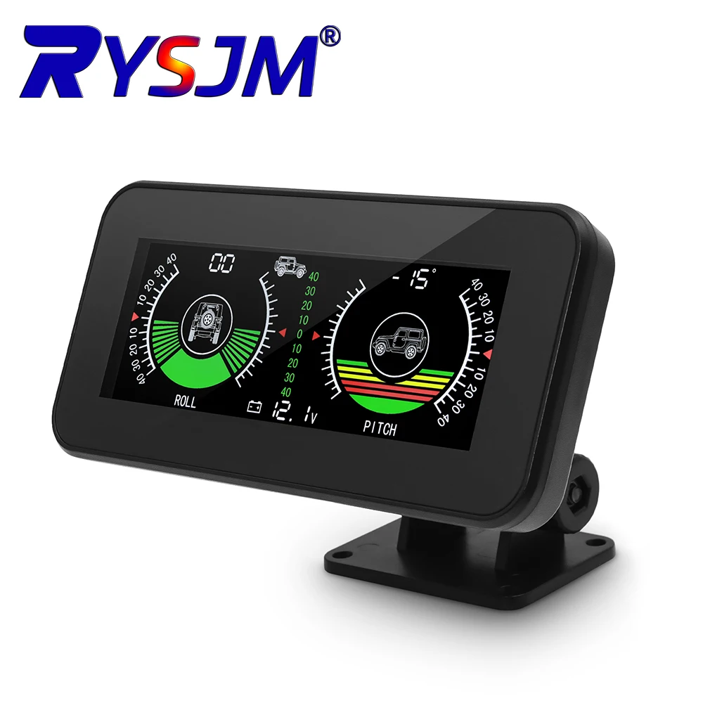 

M50 2-in-1 HUD Head-Up Display Slope Meter Universal Vehicle Inclinometer & Outdoor Off-Road Digital Display Voltmeter for Cars