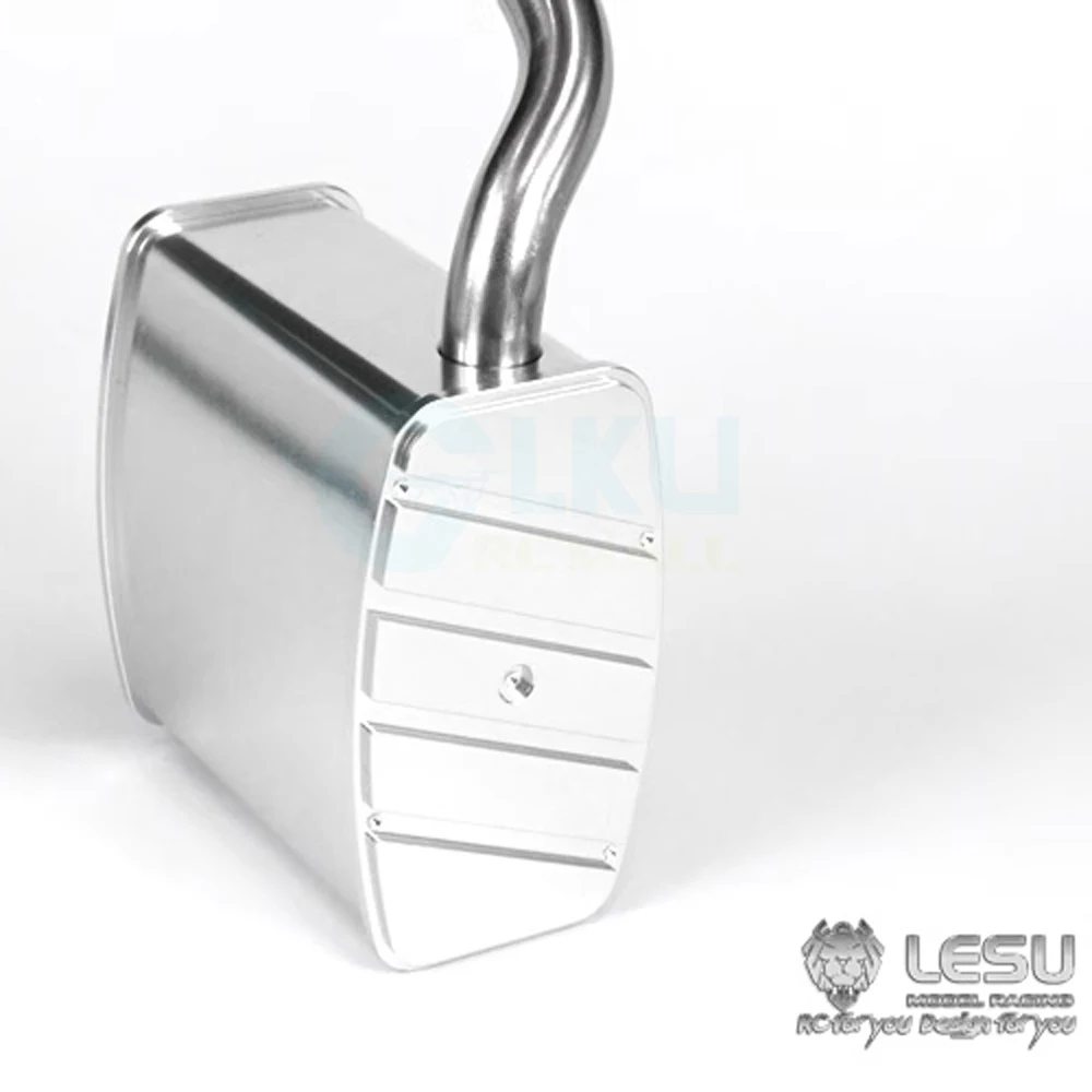 1/14 RC Truck symulacja zbiornik wydechowy Tamiya ciągnik komin rura wydechowa dla majsterkowiczów akcesoria do modeli samochodów ciężarowych LESU G-6043-B