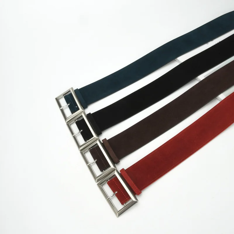New Women's Wide Leather Belt 5.8cm Vintage Cincher Strap for Coats/Dresses Fashion Alloy Buckle Waistband (Adjustable)
