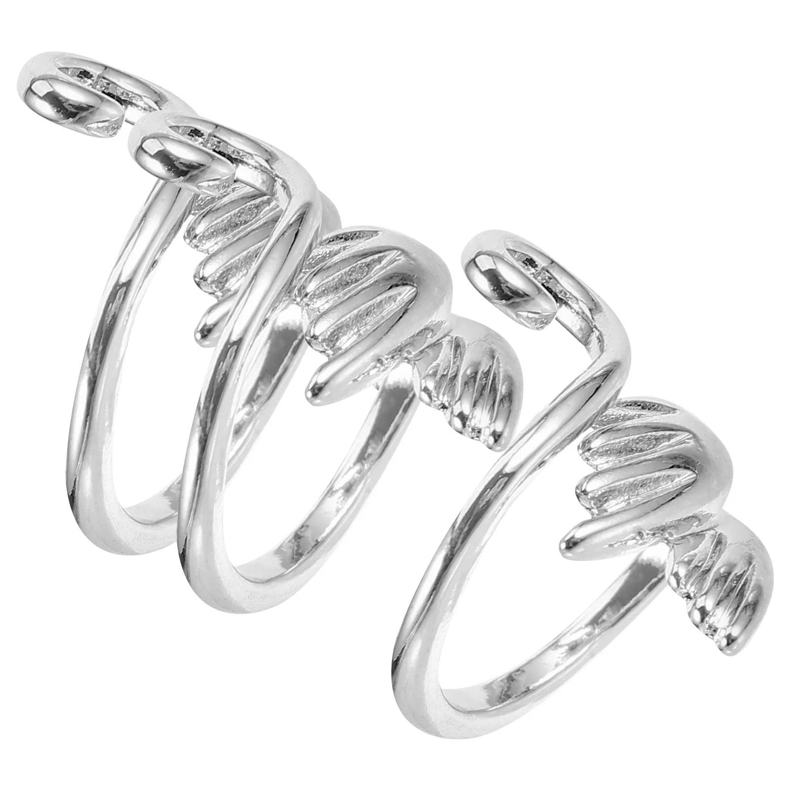 3 Pcs Rings for Women Knitted Sweater Crochet Hook Knitting Loop Marker Alloy The