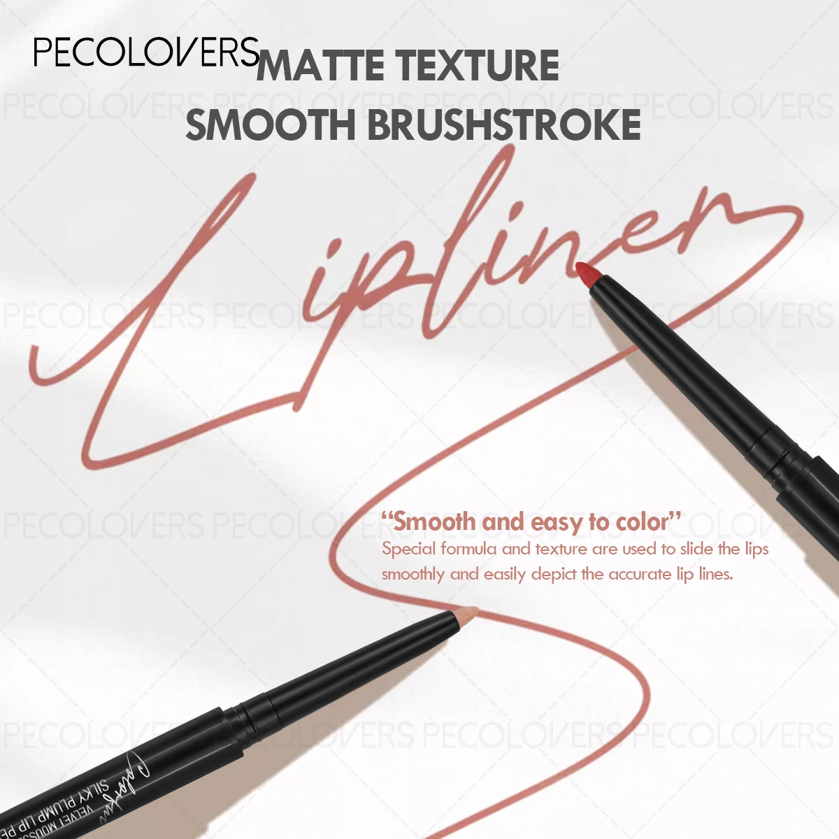 12 unids/set delineador de labios mate de terciopelo, aplicación suave, ligero y no pegajoso, forma de labio tridimensional, regalo de Navidad perfecto