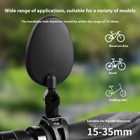 1/2pcs 360-Degree Adjustable Oval Bicycle Mirrors, Universal Cycling Handlebar Rear View Mirrors for Road Bikes.