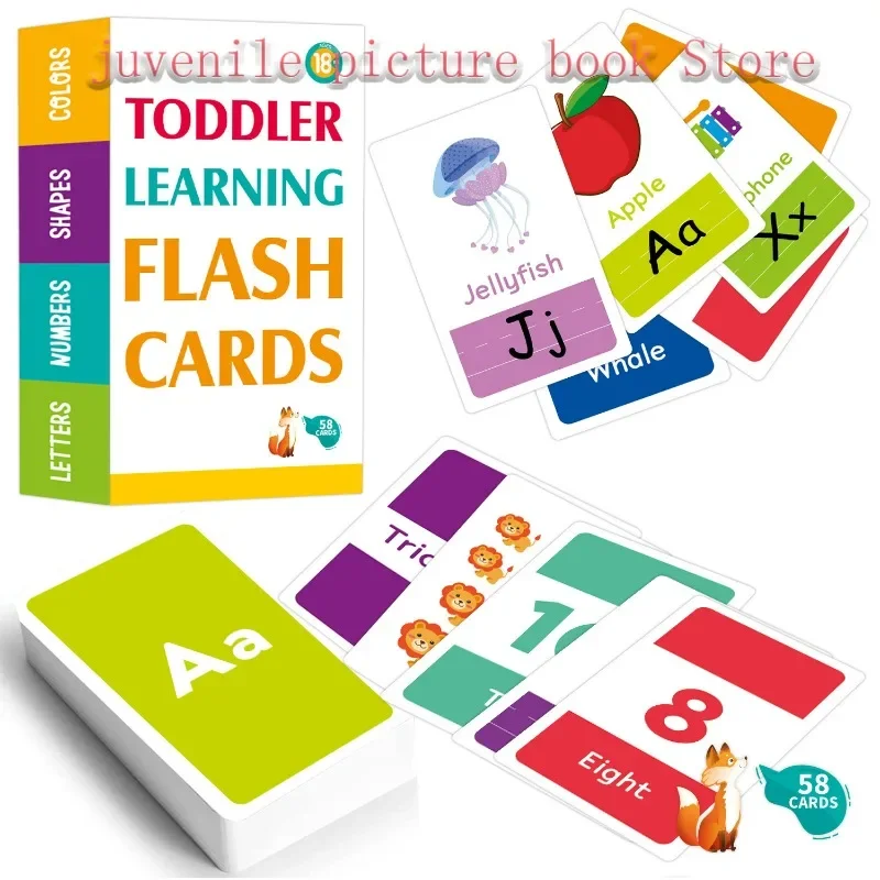 

Children's Letter Card 2-4 Year Old Early Education Flash Card Learning Digital English Early Education Enlightenment