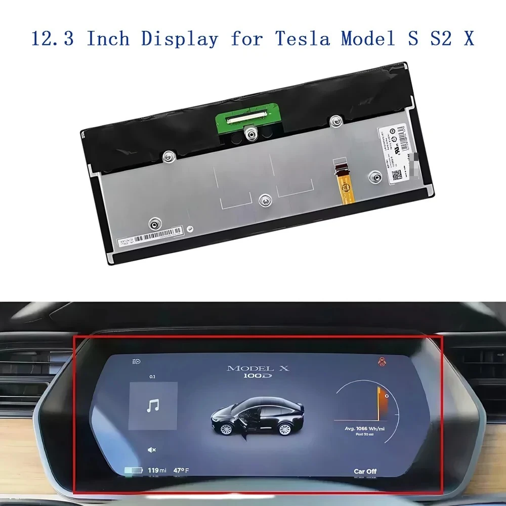 

LCD Display for Tesla Model S S2 X GEN 2 Digital Dashboard Instrument Cluster Repair LA123WF4(SL)(01)