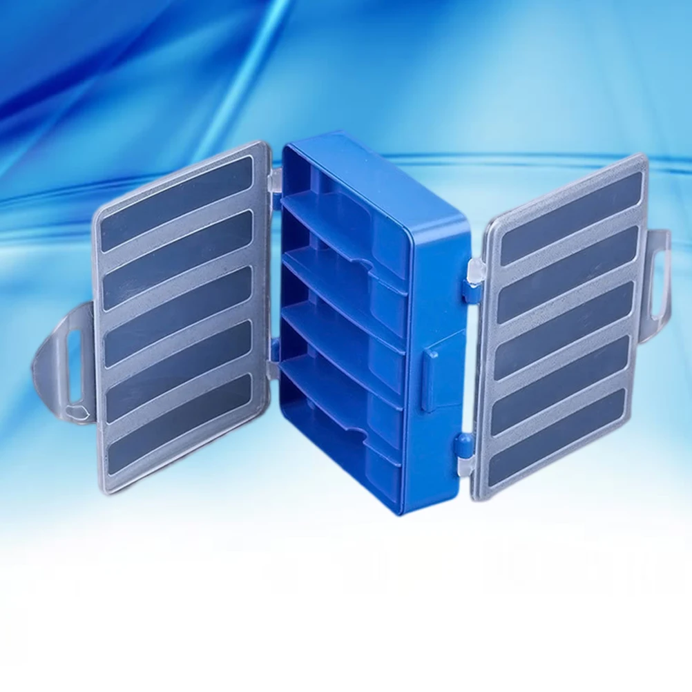 

2Pcs Fishing Tackle Box Heavy Duty Plastic Visible Grid Compartment Case for Explosion Fishhooks Pendants Storage Organizer