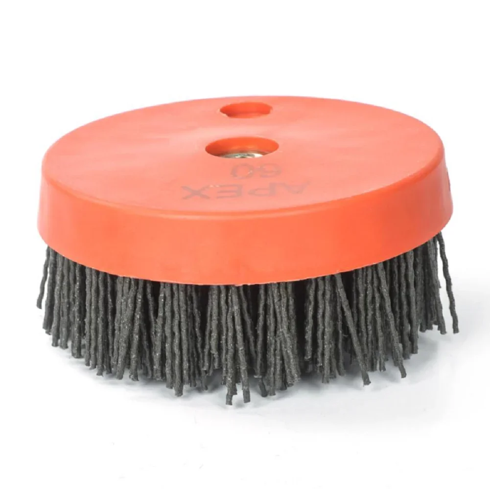 6 inch Round Antique Brush Silicon Carbide Brush for Granite Abrasive Brush for Stone Floor Cleaning Brush Marble Abrasive Brush
