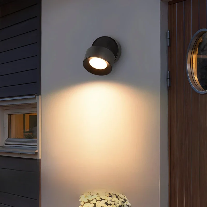 Modern Wall Light Sconce 6W 9W 12W 360 ° Rotatable Folding LED Lights IP65 Waterproof Background Wall Decoration Spotlights