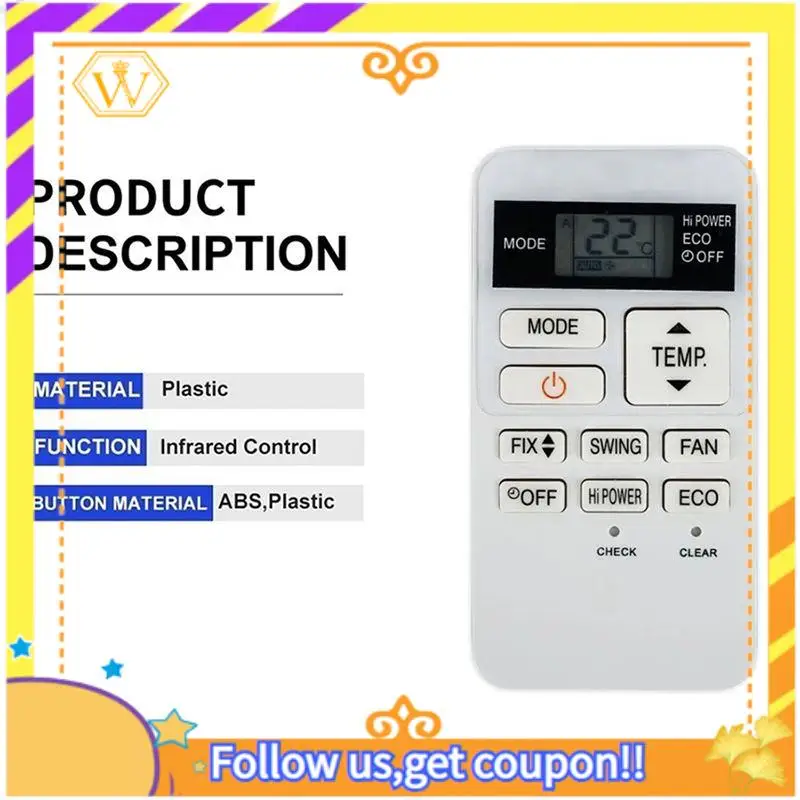 A01K-2X جديد التيار المتناوب التحكم عن بعد لتكييف الهواء توشيبا RAS-07BKV-E RAS-077SKV-E6 RAS-107SKV-E6 RAS-137SKV-E6 RBC-ASX11E-C #5