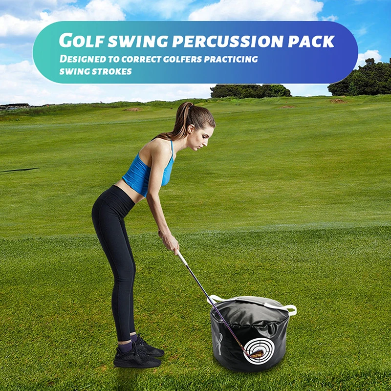 

Golf-users Portable Hitting Bag, Single Set, Multipurpose Batting Aid for Increased Strength and Accuracy, Beginner’s Swing Kit