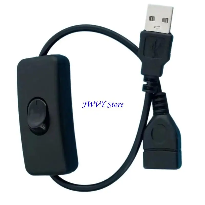 573A USB Cable with Button USB Male to Female Power Cable with Switching USB Male