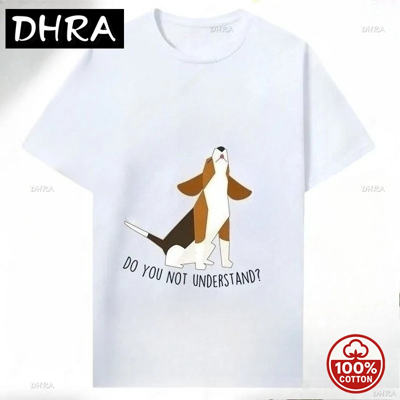 

Cartoon Dog Lover Gift Cute Fashion Tshirt Pet Mom Dad Gift for Him Her Tops Loungewear Cotton Unisex Tees Printed T-shirt Top