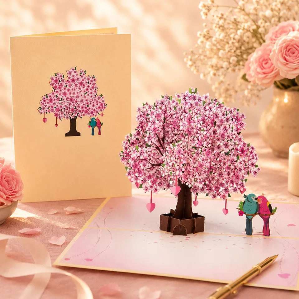 3D Pop Up Flower Greeting Cards Wedding Card Anniversary Thanksgiving Valentines Day Birthday Gift Thank You Card Handmade Cards, image 27