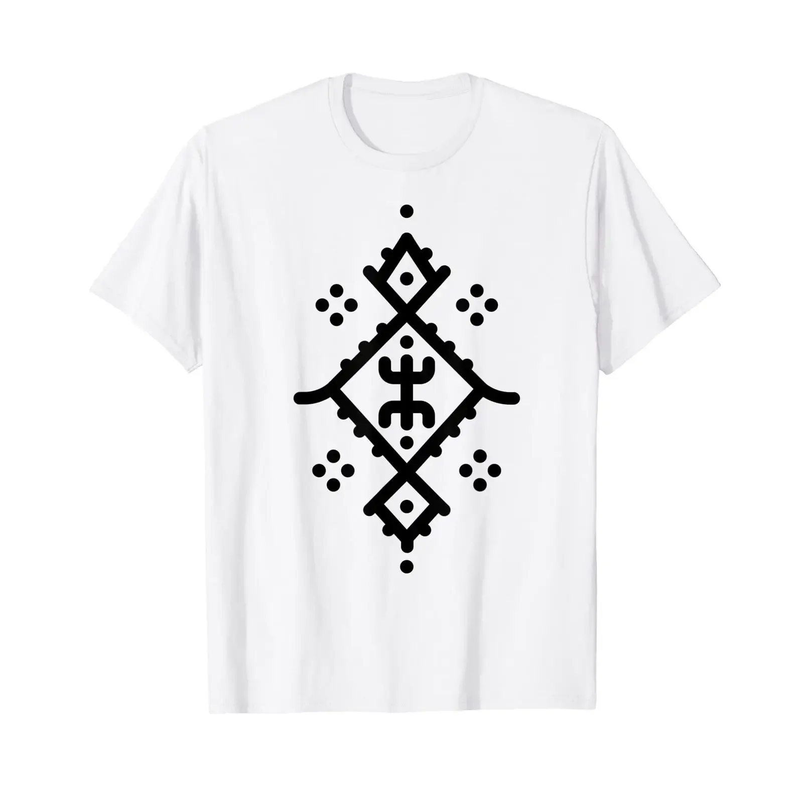 Tamazight Berbers Yaz Motifs of North Africa Amazigh People T Shirt White vintage Washed fashion Slightly Casual