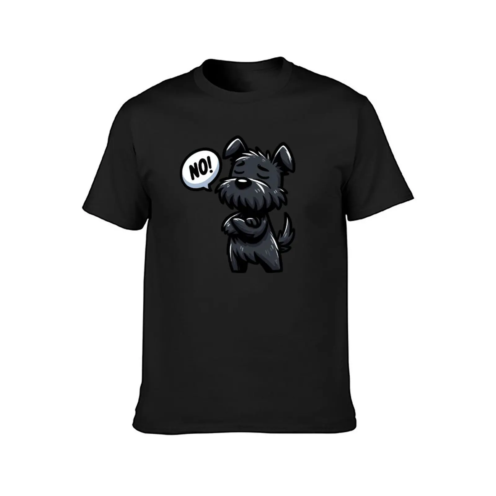 Scottish Terrier Dog Stubborn T-Shirt quick drying sports fans mens workout shirts