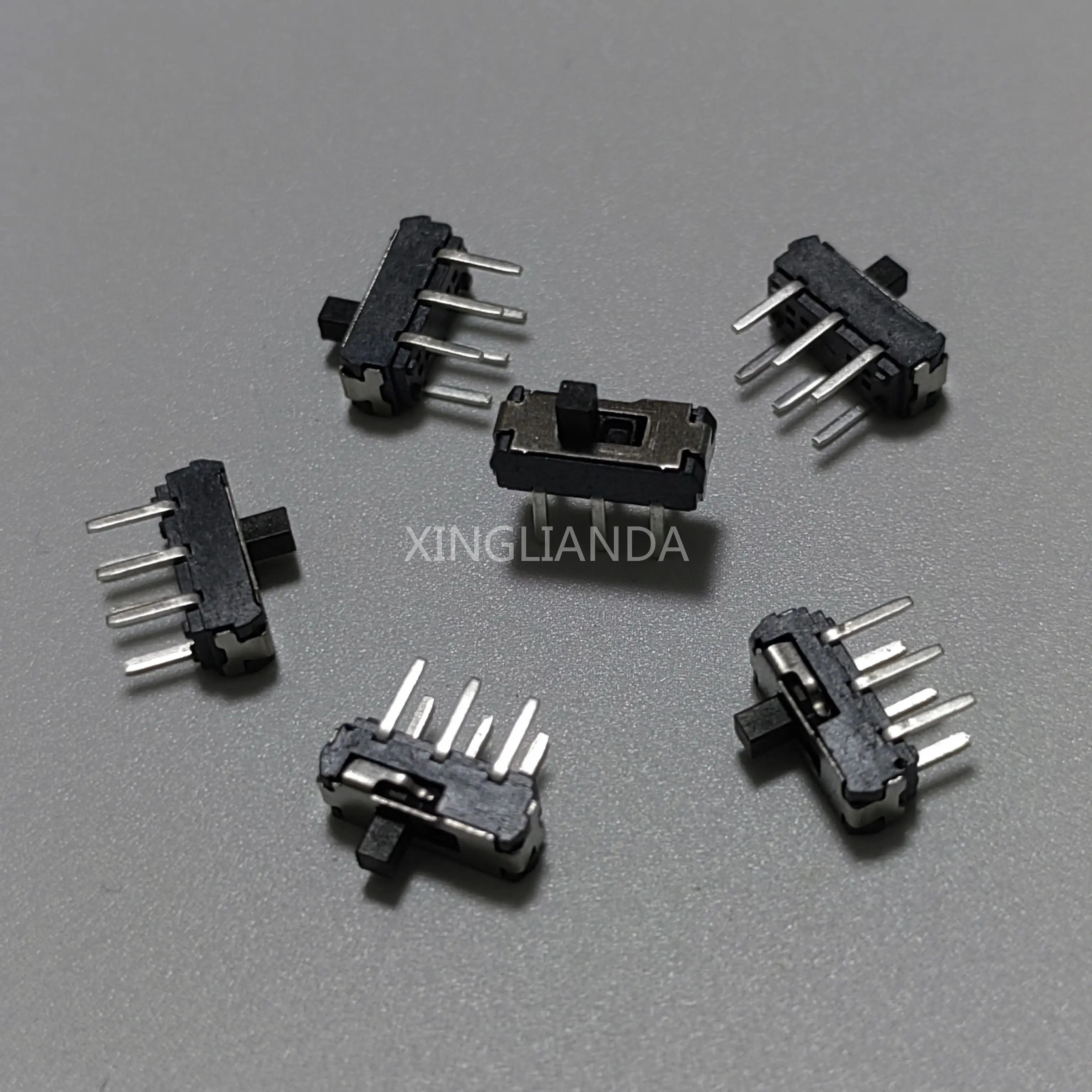 100 قطعة MSS-22D18 مصغرة مصغرة DIP العلوي الشريحة التبديل 2P2T 6Pin مقبض عالية 2 مللي متر لمفاتيح DVD