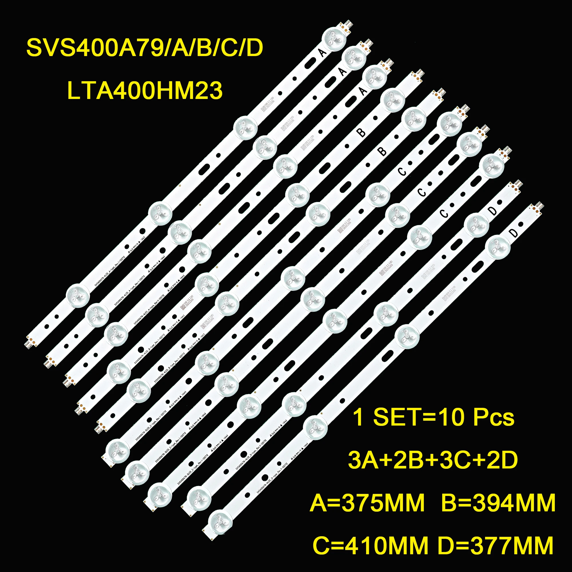 LED ์คํธ๋ฆฝ, 40d1333b 40l1333b 40pfl3208t lta400hm23 svs400a73 svs400a79 a b/c d 40VLE5322BG 40VLE5324BG ์ฉ