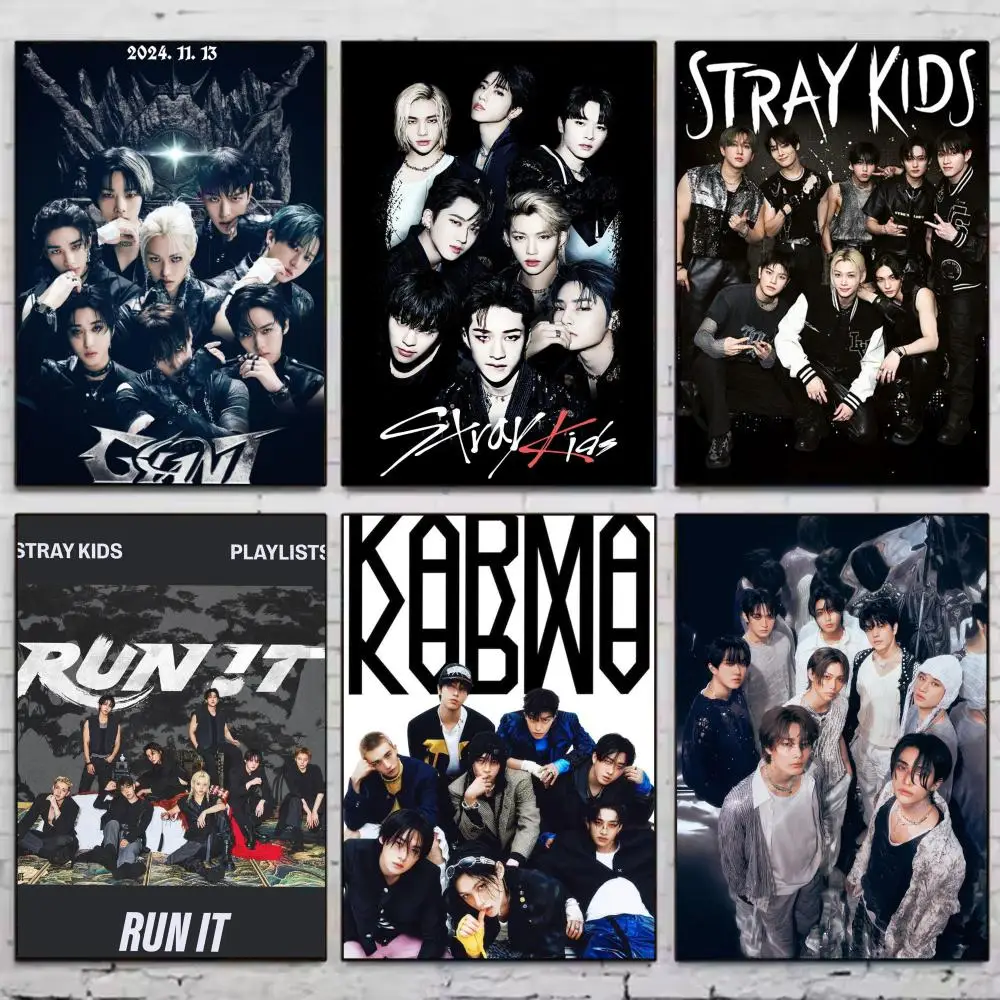 S-Stray Kids Poster PP Wall Decor Posters Celebrity Music Art Prints Bedroom Office Gift