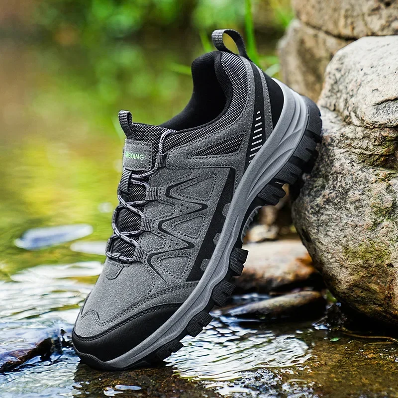 Brand Fashion Outdoor Sports Shoes for Men Breathable Anti-slip Men's Trekking Shoes Big Size 48 Hiking Sneakers Men Trainers