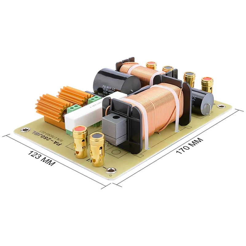 スピーカー、2ウェイツイーター、ベーススピーカー、周波数仕切り、15インチスピーカー用ステージフィルター、2x