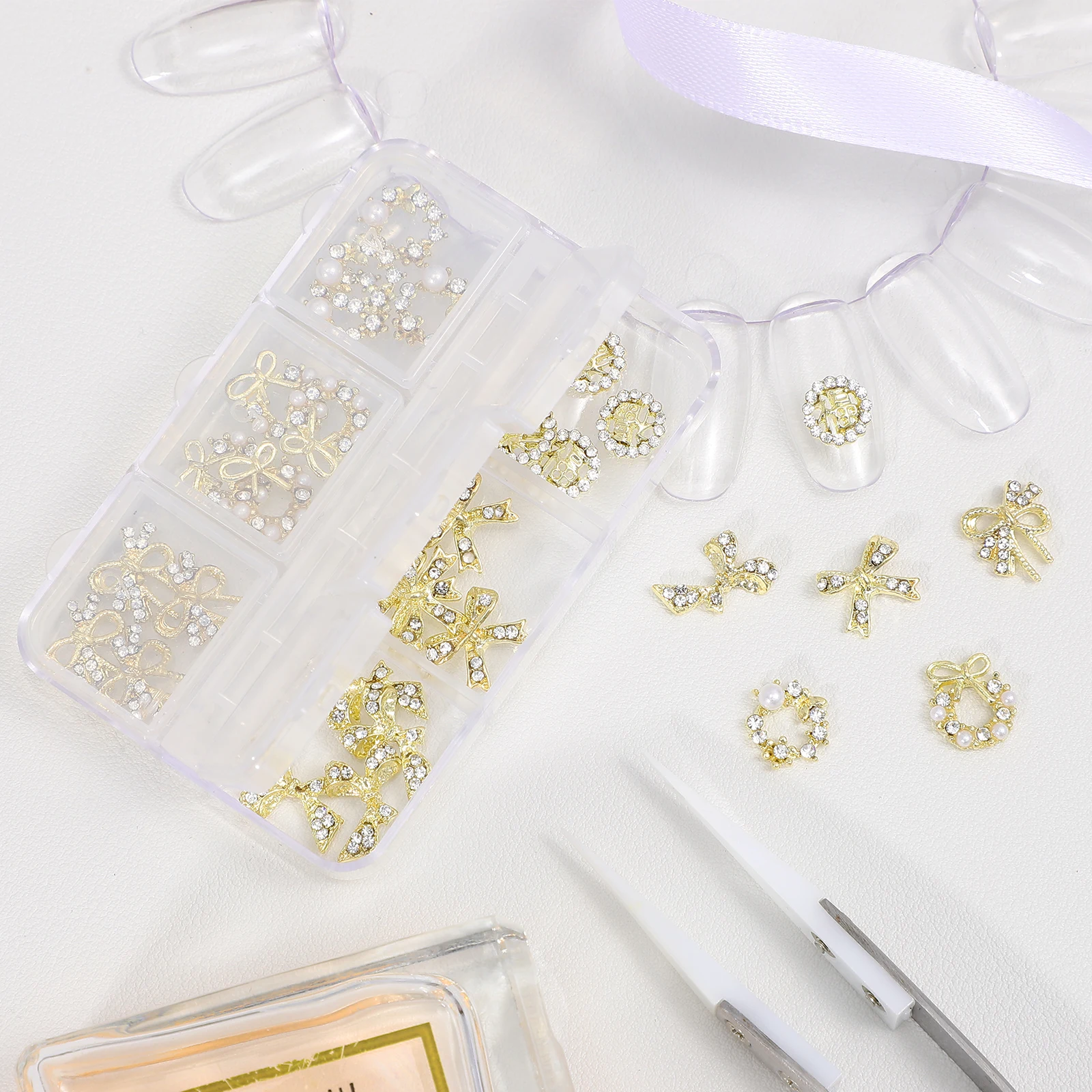 30 stuks premium metalen nagelbedels delicate manicure decoraties voor glinsterende nagelkunst doe-het-zelf ambachten sieraden schoenen kleding