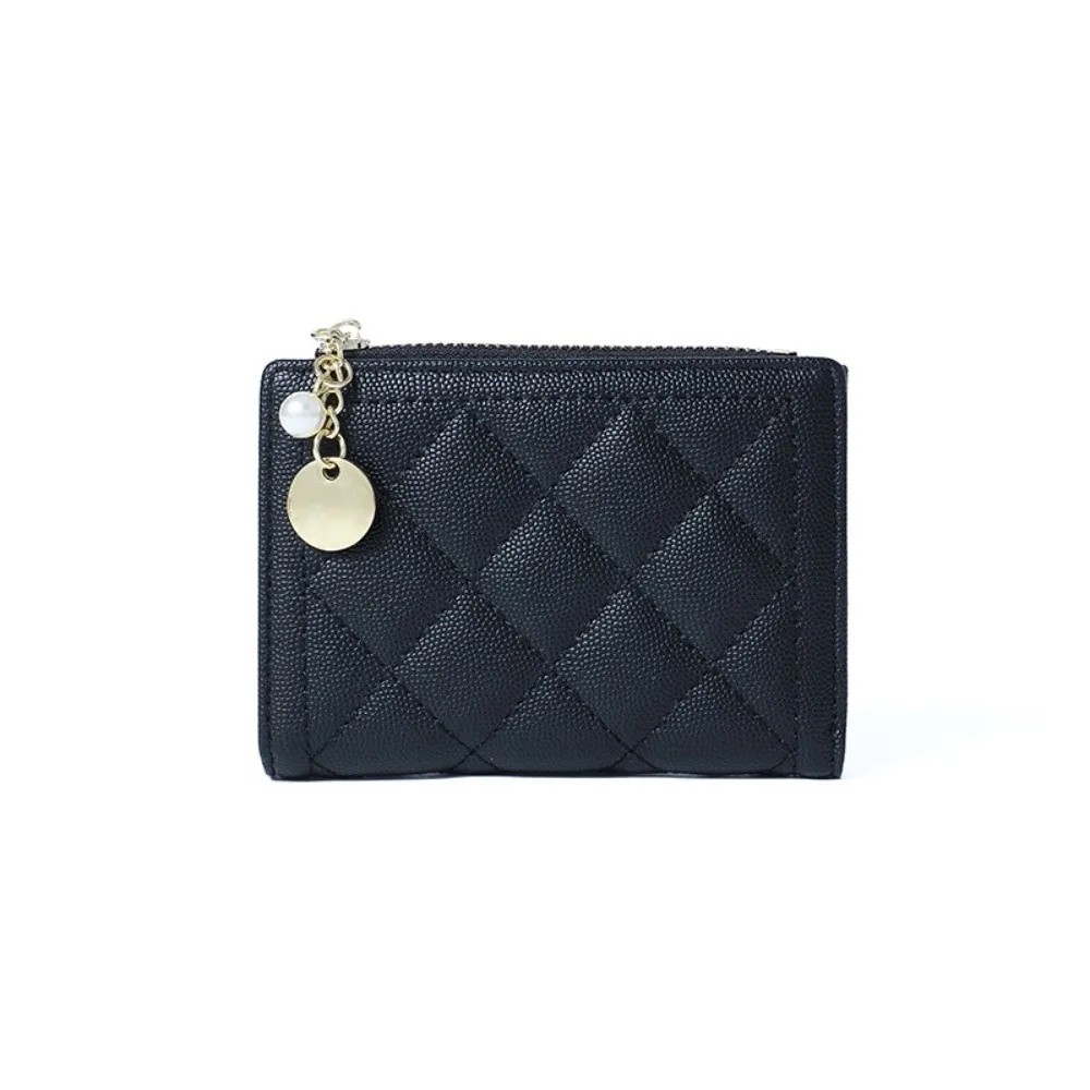 

Portable Mini Women PU Coin Purse PU Leather Short PU Leather Wallet with Pendant Zipper Card Holder Women