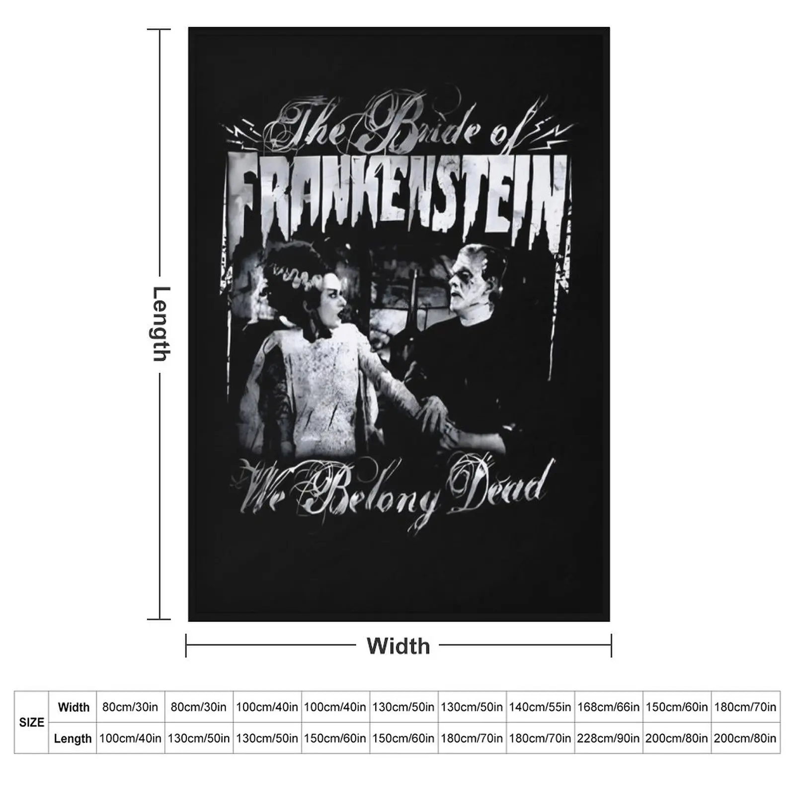 Bride Of Frankenstein retro Throw Blanket Baby Thin Blankets For Sofas Vintage Soft Big Blankets