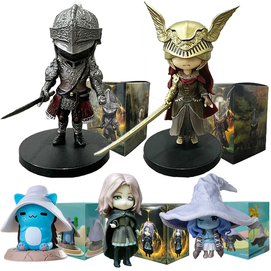 Game peripherals Elden Ring Valkyrie style figurine Q version Melina Lani Cat Wolf Battle Ghost Magic Girl Cat figurine ornament