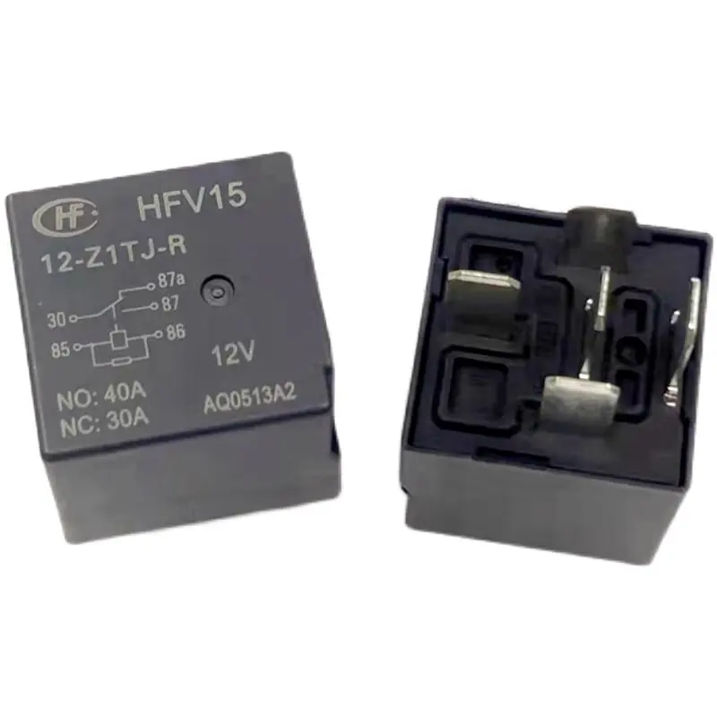 2PCS  HFV15-12-Z1TJ-R A set of conversion 5-pin 40A 12V Hongfa automotive relay brand new and original