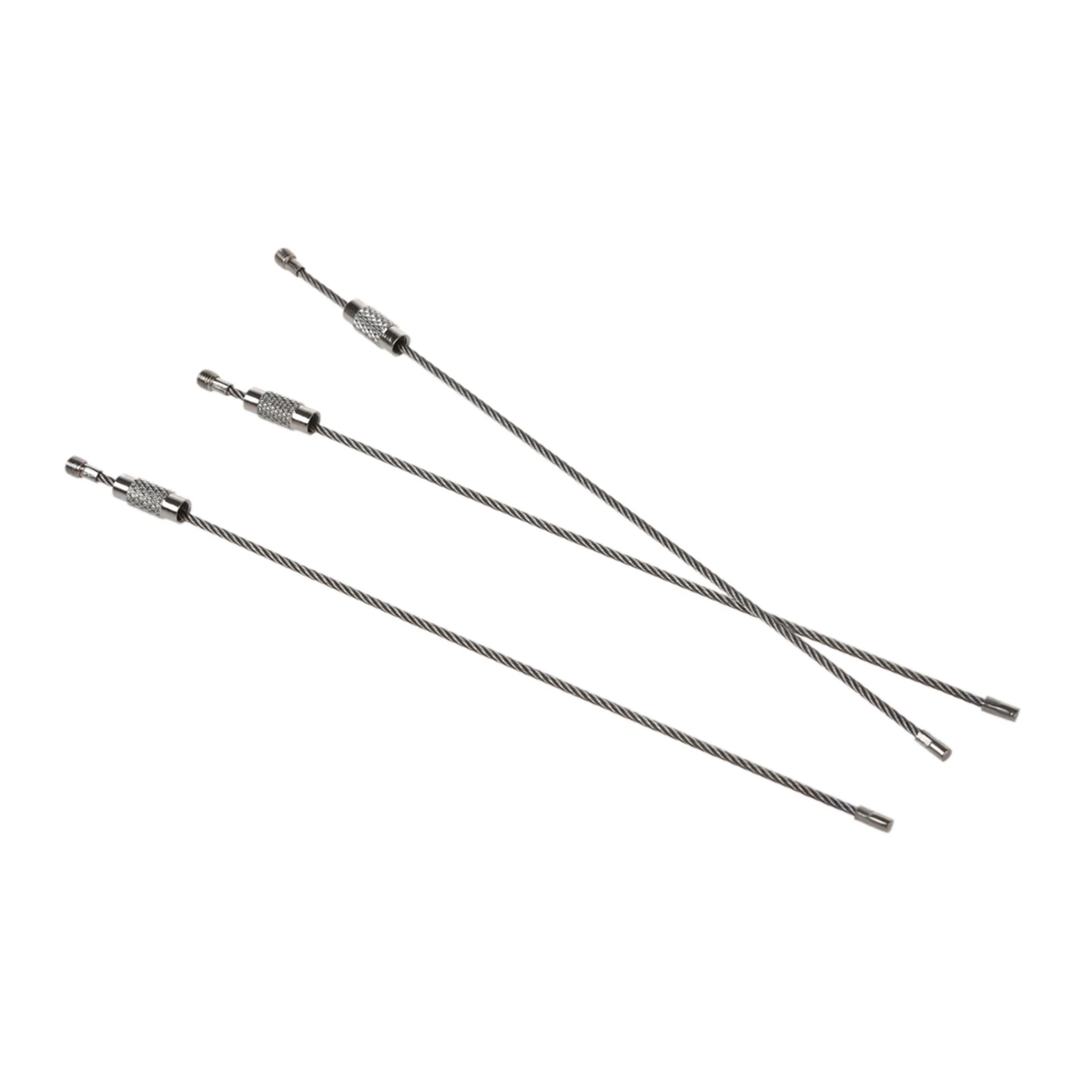 

ABWP-200Pcs Stainless Steel Screw Locking Wire Keychain Cable Key Rings Outdoor Accessory