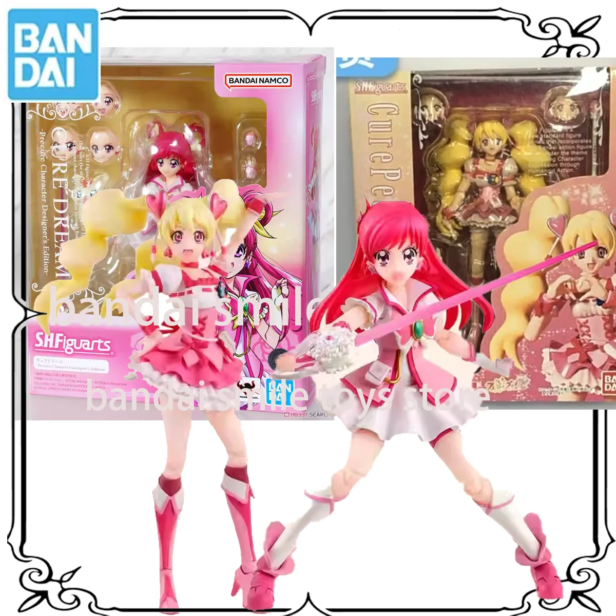 

Bandai Original SHF S.H.Figuarts Cure CurePeach Momozono LoveCure Dream YumeharaNozom Action FigureToys