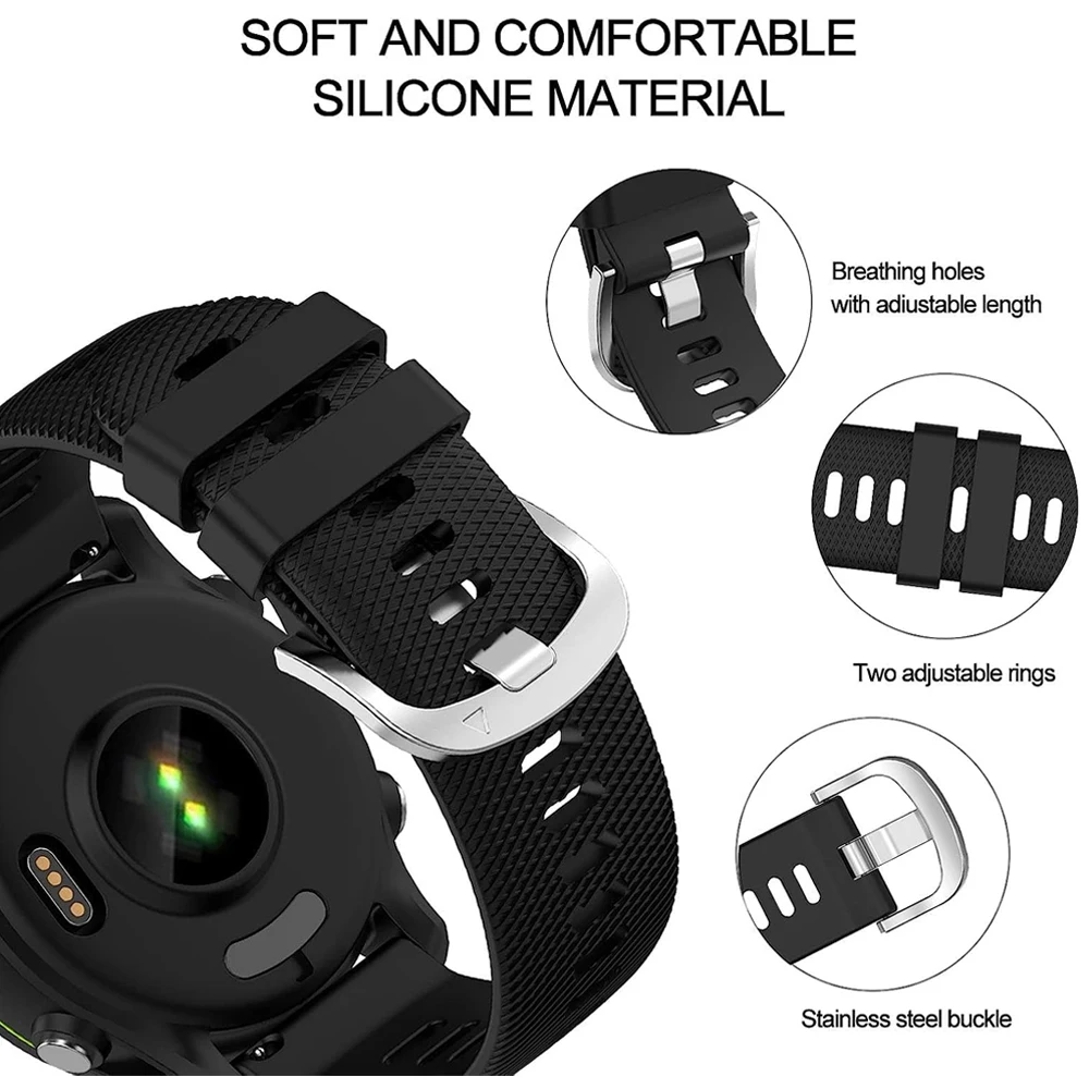 20 مللي متر 22 مللي متر حزام لساعة Haylou 2 Pro RS5 R8 S8 سوار معصم من السيليكون لـ Haylou Solar Plus RT3 Solar LS05 RS4 Plus GST RT2 3 Band