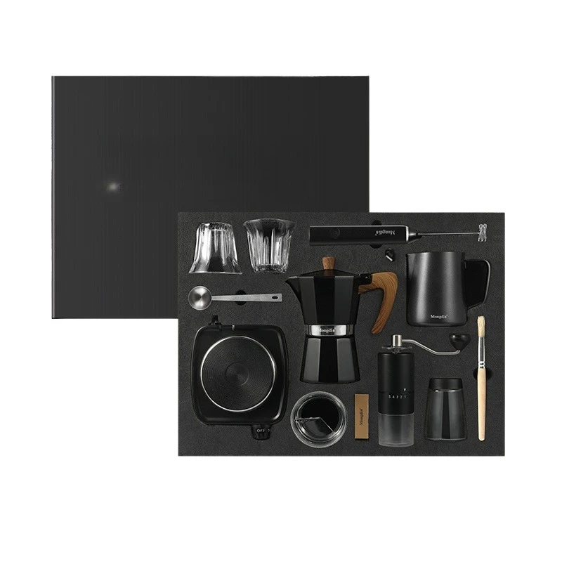 Coffee machine set, home brewed coffee maker