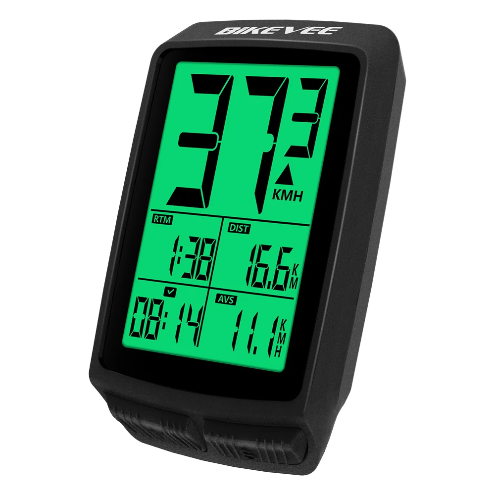 Night Cycling Ultra-Long Standby Wireless Bike Computer Replaceable Battery Bicycle Speedometer Odometer With Auto Backlight
