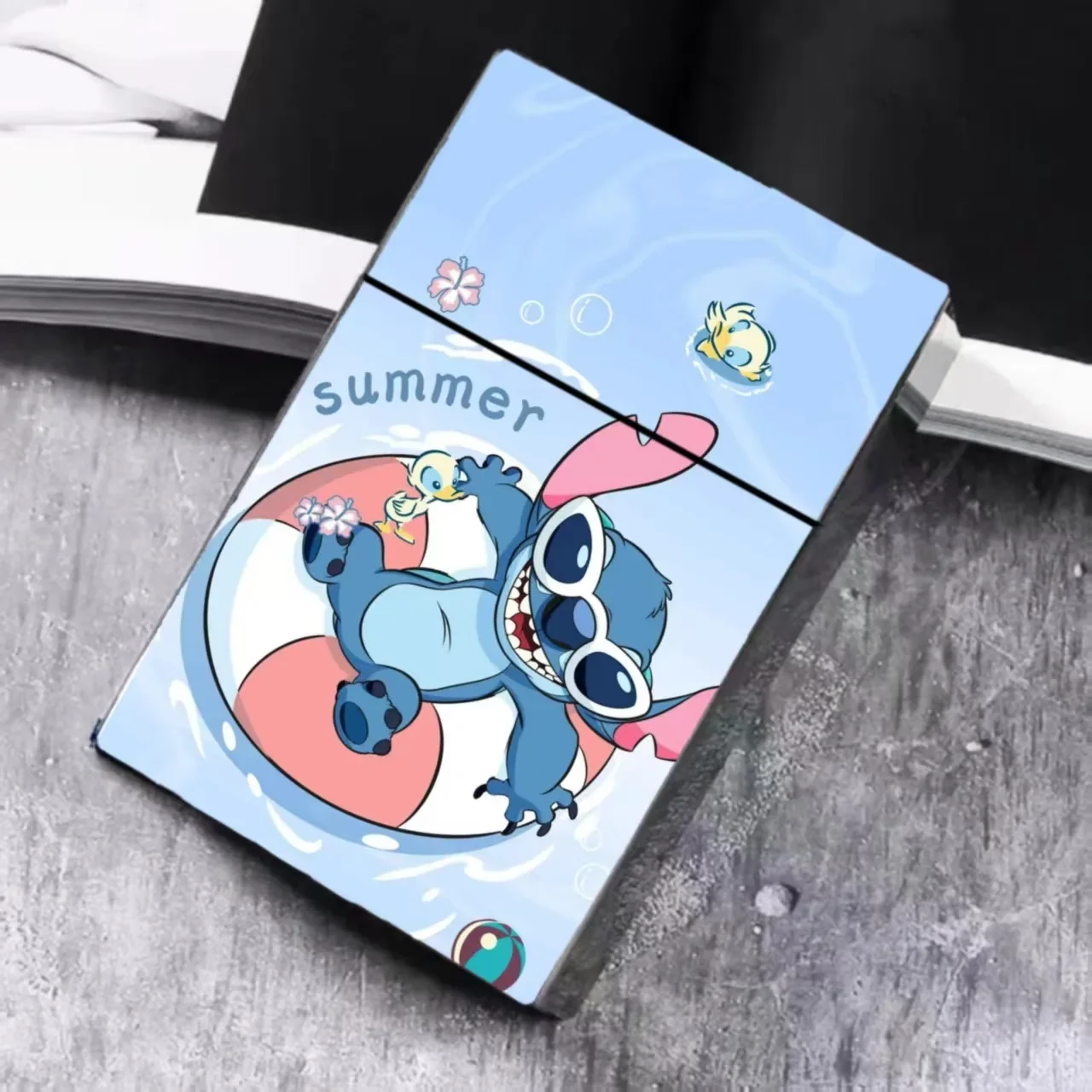 ليلو وستيتش علبة السجائر عمل شخصيات كرتونية لطيف بناتي القلب علبة السجائر لطيف الدخان الحلي الهدايا