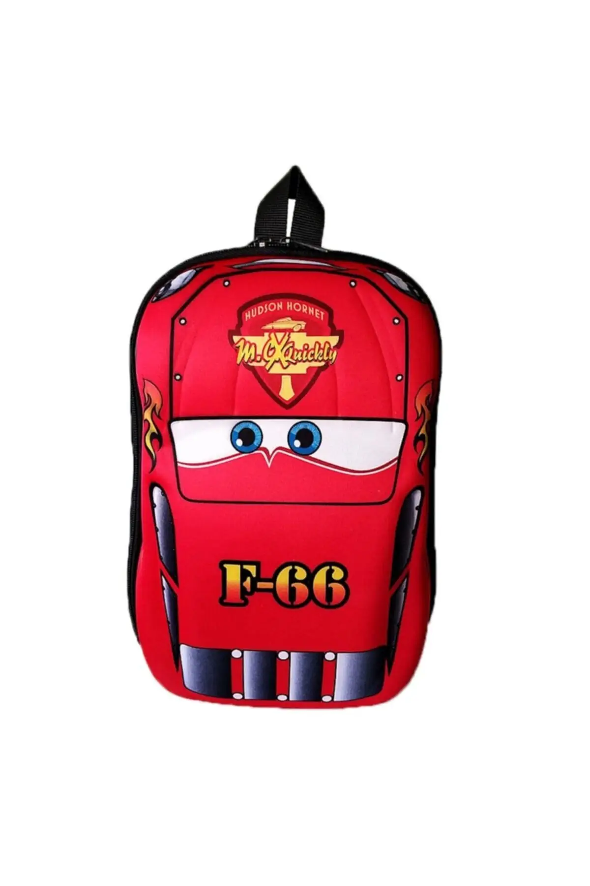 Kids Red Race Car 5d Size Kindergarten Backpack