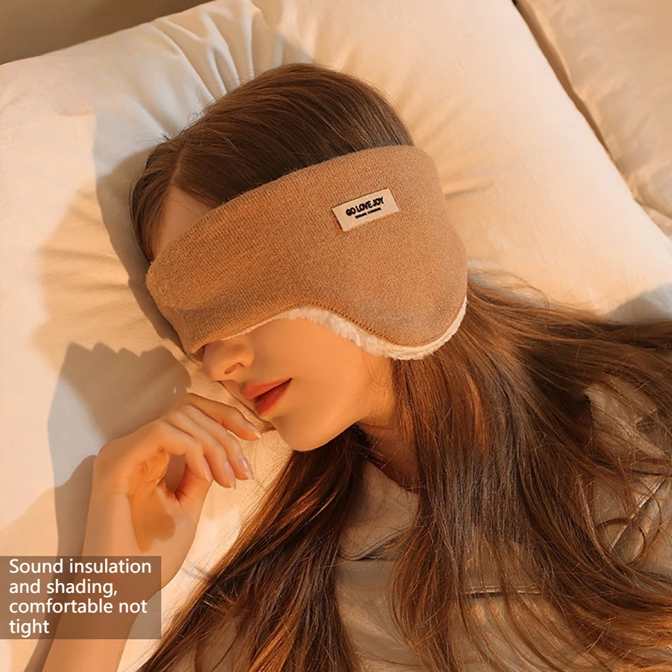 KoKossi Winter Warm Earmuffs Ear Warmer Thickened Fleece Anti-cold Windproof Hair Band Sleep Earmuffs Eyes Band Ear Protection