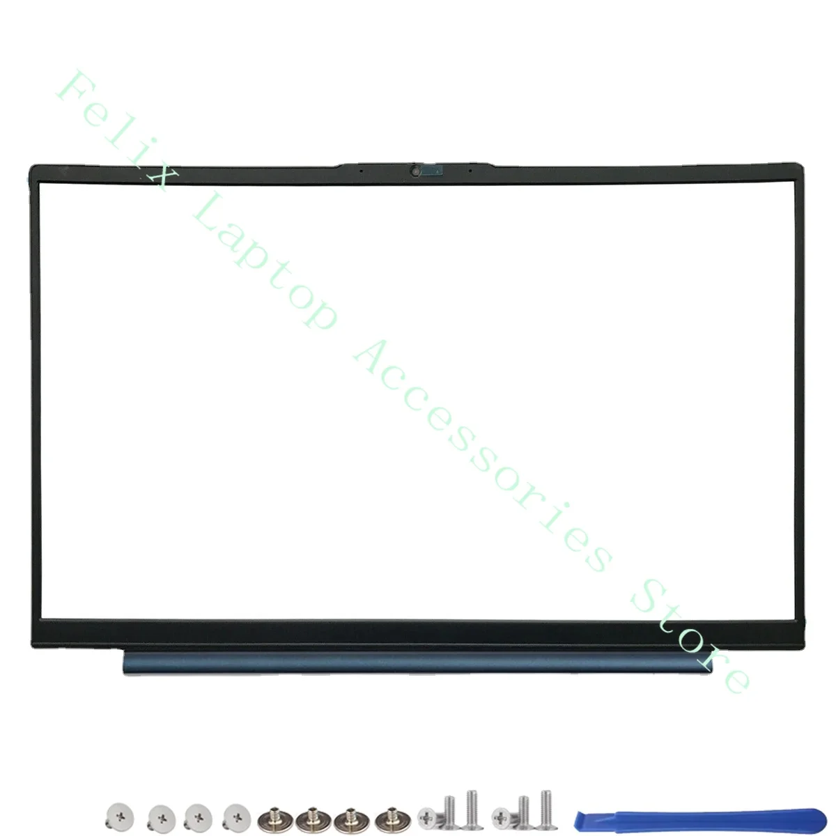 Imagem -04 - Tampa Traseira Lcd para Lenovo Estojo Superior Moldura Frontal Dobradiças Azul 15.6 15iil05 15itl05 15are05 Novo 2023