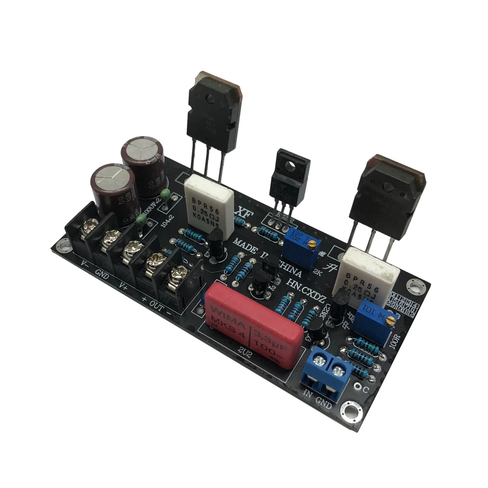 GZMO 30W Direct Coupled FET Power Amplifier Board Pure Class a Amplifier Board Module 0Hz-100 KHZ FR-4 Double Panel