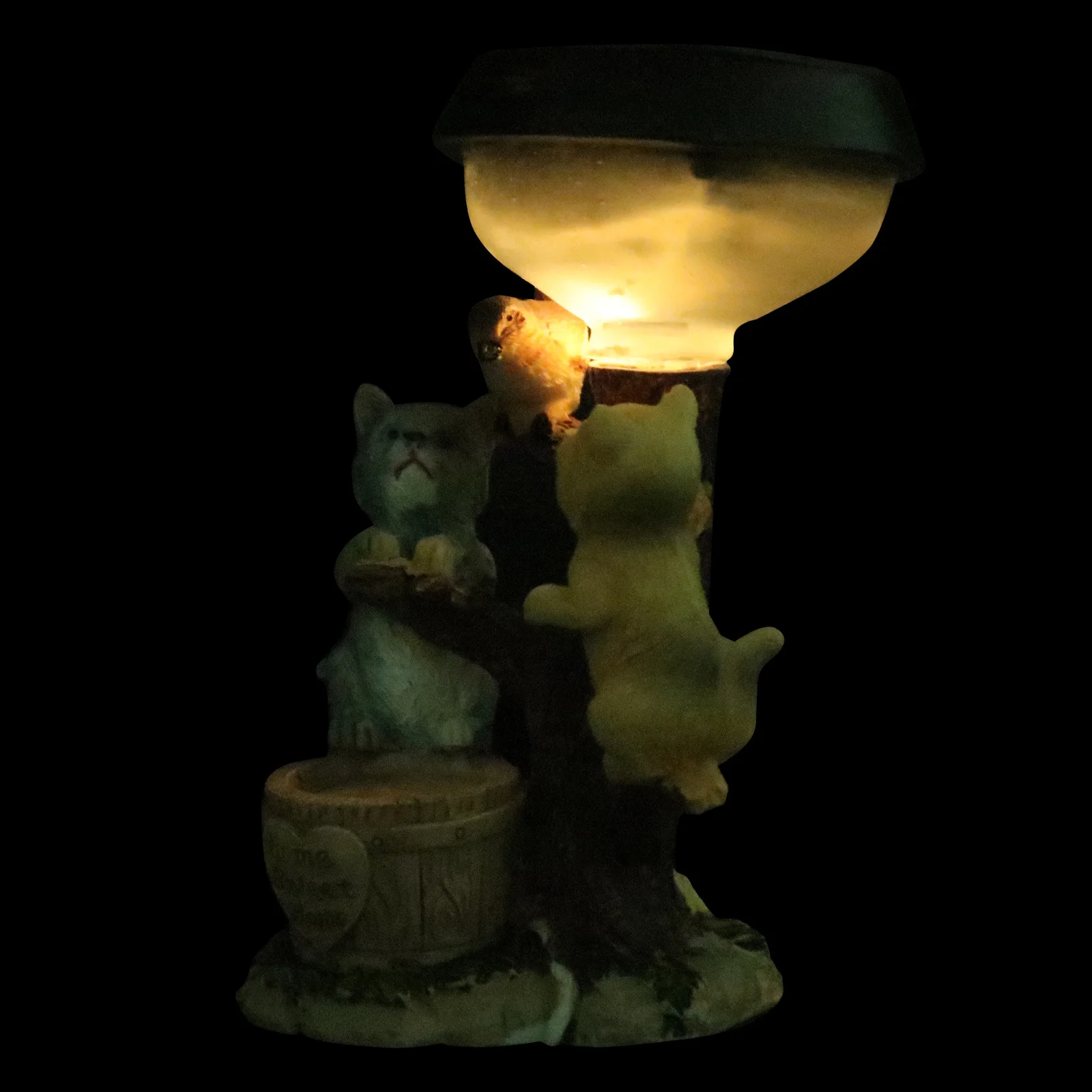 1Pcs Solar Cat Night Lamp Garden LED Decoration Solar Powered Waterproof Light Decoration