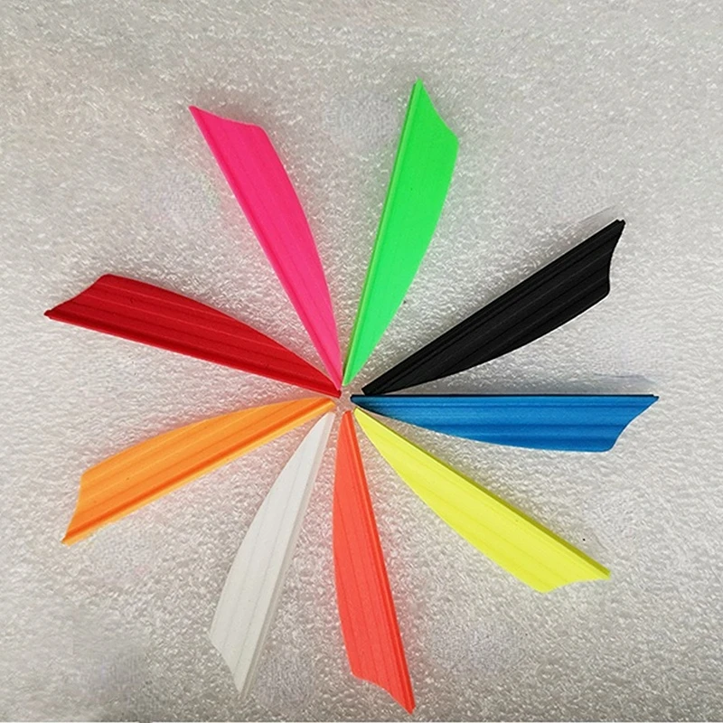 

36pcs Archery 1.75'' Plastic Arrow Vanes Air Groove Accessories for Carbon Arrow Shaft Arrow DIY Shooting Hunting