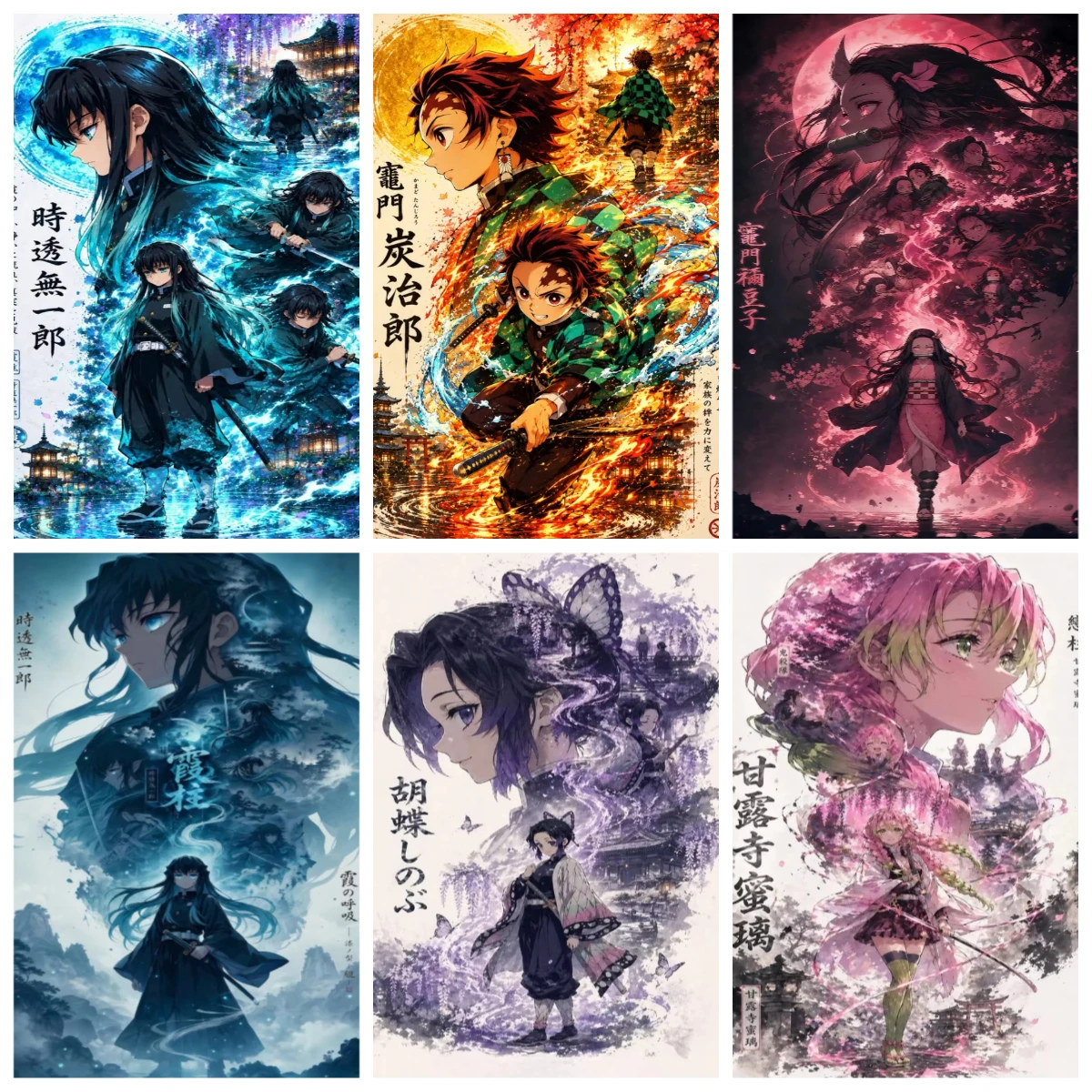 Anime Characters D-Demon S-Slayer Jigsaw Puzzles 500/1000/1200/2000PCS Wall Decor for Living Room Perfect Gift No Frame