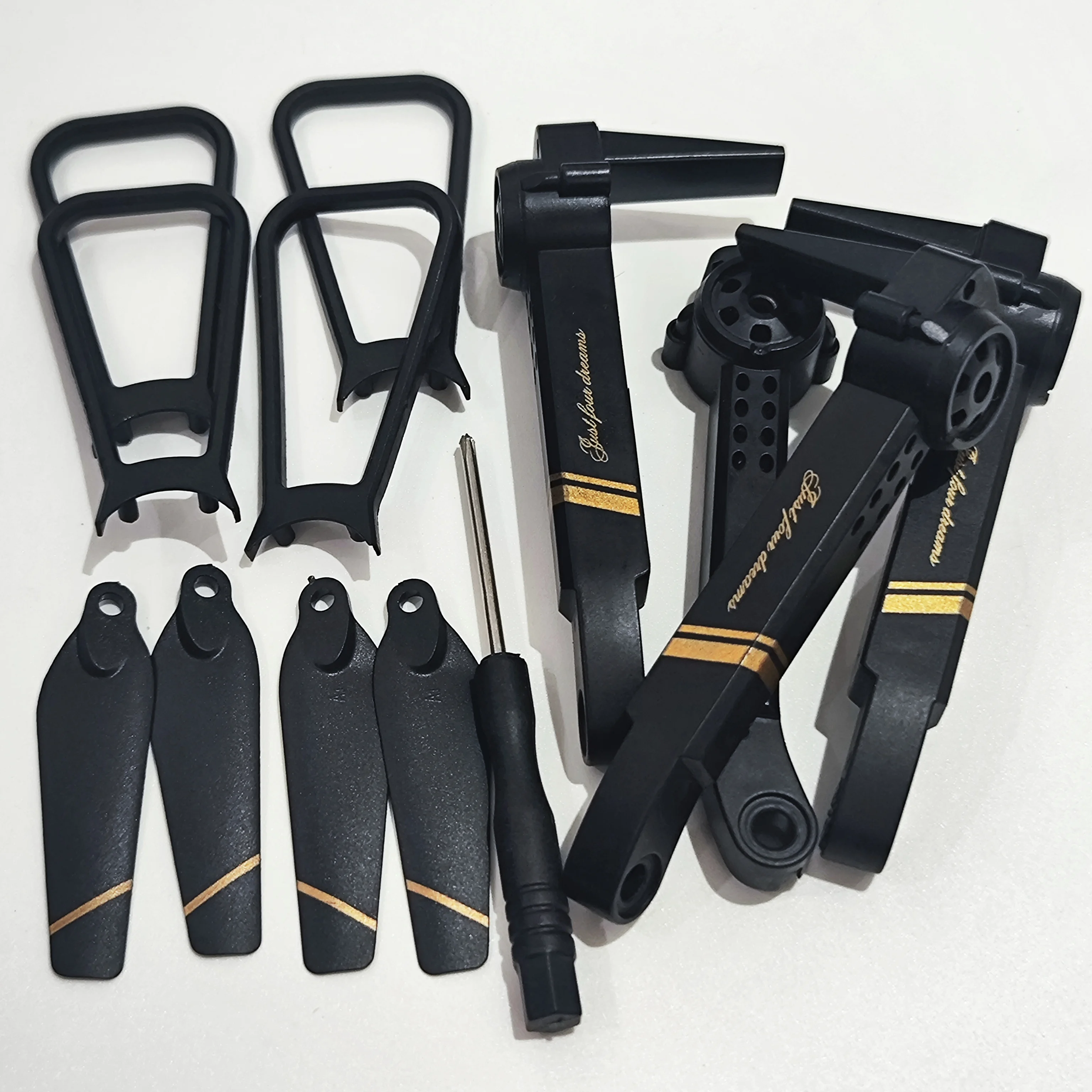 

4DRC 4D-V4 Аксессуары для мини-дронов Упаковка Защитные рамки Лопасти Пропеллеры Отвертка с передним рычагом Резиновые детали A/B/задняя B